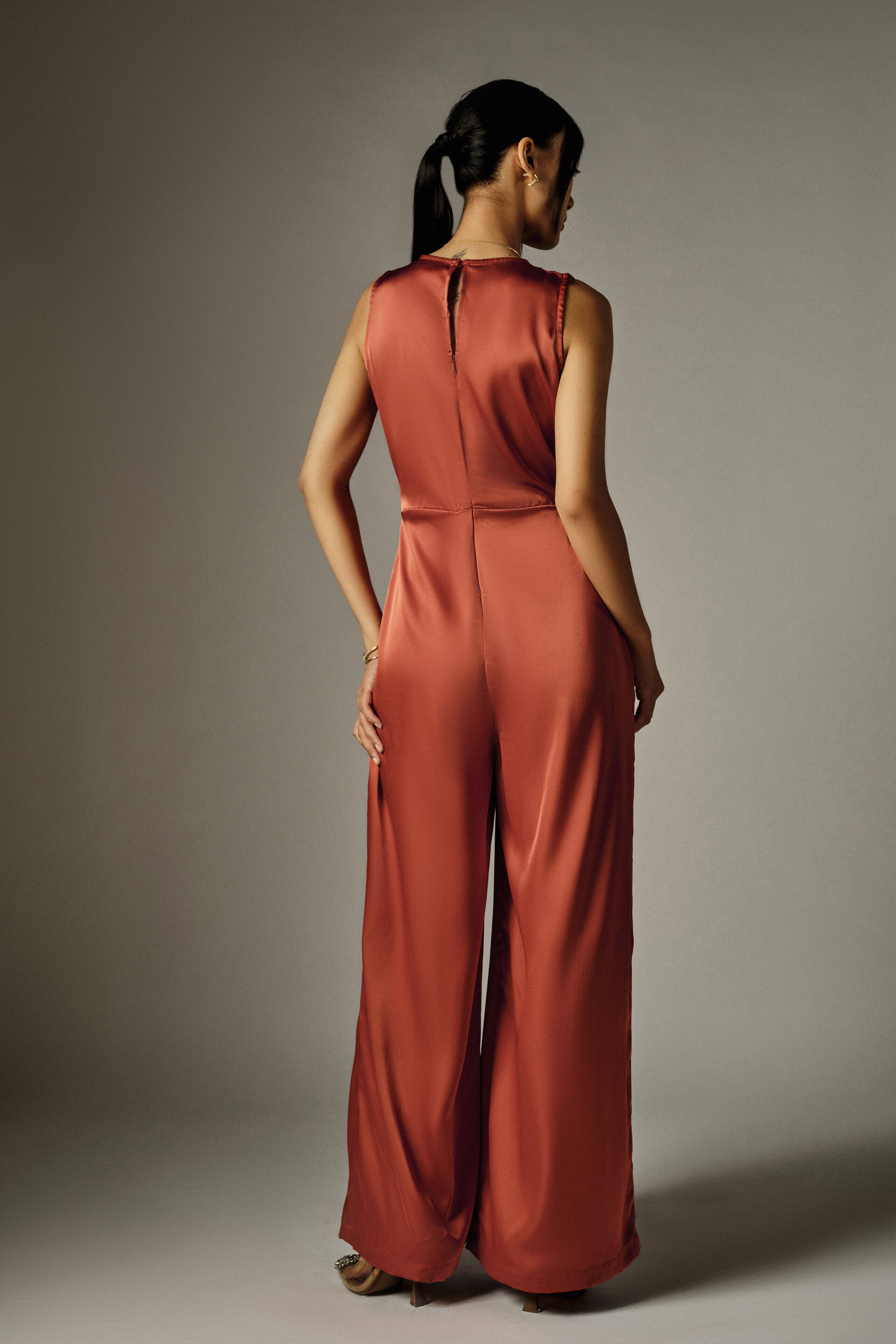 Penelope Rust Jumpsuit, Rust, image 6